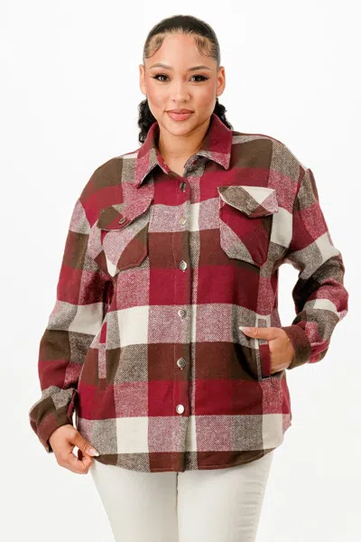 Truedames Flannel Jacket In Multi
