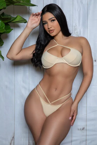 Truedames Flattering Curve-enhancing Bikini In Beige