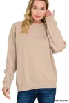Truedames Fleece Crewneck Long Sleeve Sweatshirt In Multi