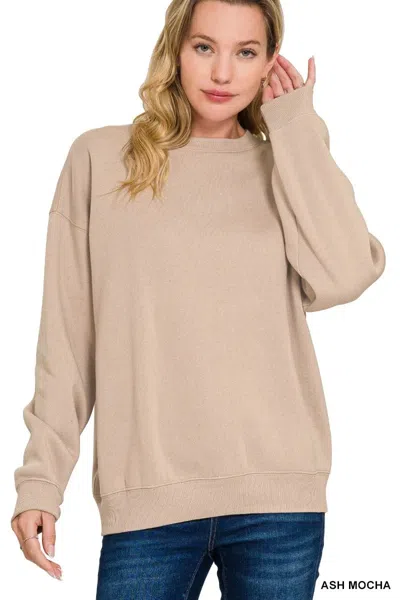 Truedames Fleece Crewneck Long Sleeve Sweatshirt In Multi