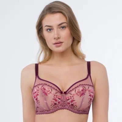 Truedames Floral Embroidered Underwire Bra In Multi