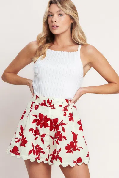Truedames Floral Kiss Woven Short In Multi
