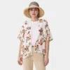 Truedames Floral Print Lace Trim Kimono Poncho In Multi