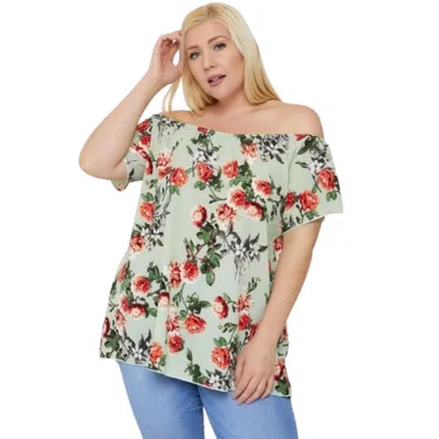Truedames Floral Print Off The Shoulder Top In Multi