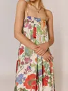 Truedames Floral Print Sleeveless Maxi Dress In Multi