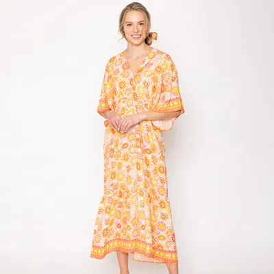 Truedames Floral Printed Long Dress 19.7" X 51.2" In Multi