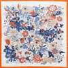Truedames Floral Silk Feel Square Scarf In Multi
