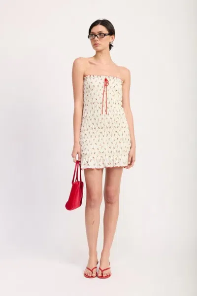 Truedames Floral Smocked Tube Dress In Multi