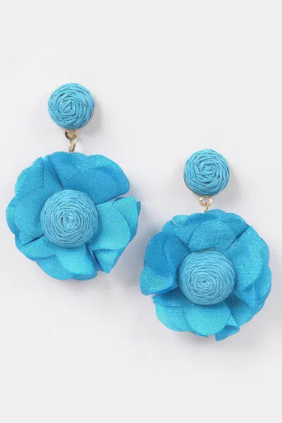 Truedames Flower Earring In Blue