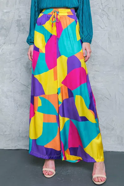 Truedames Follow The Flow Woven Pants In Multi