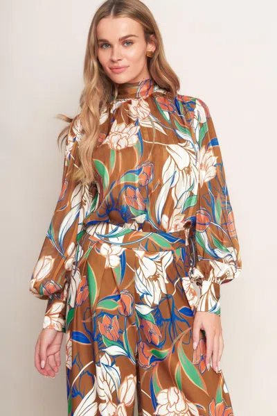 Truedames Forever Be Woven Top In Brown