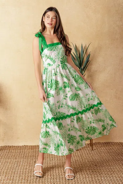 Truedames Forever Mine Woven Midi Dress In Multi