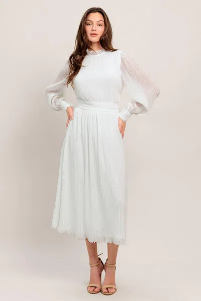 Truedames Forever Waiting Woven Midi Dress In White
