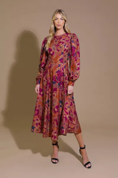 Truedames Forevermore Woven Midi Dress In Multi