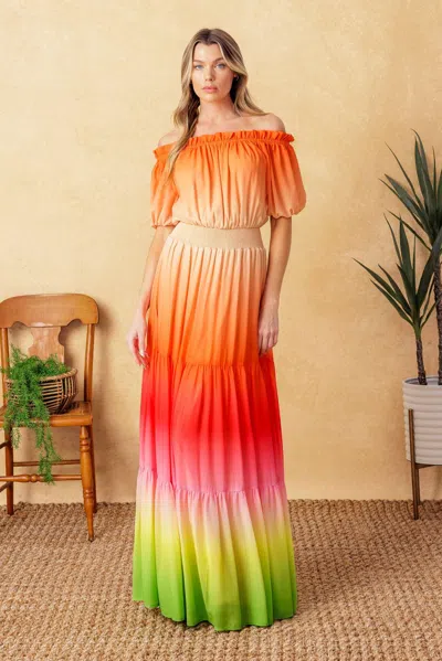 Truedames Forgotten Story Woven Maxi Dress In Multi