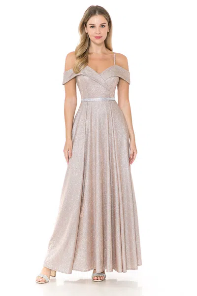 Truedames Formal Dress Sweetheart Embellished Evening Gown In Neutral