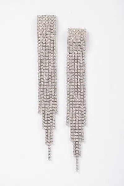 Truedames Formal Rhinestone Unique Design Earrings In Metallic