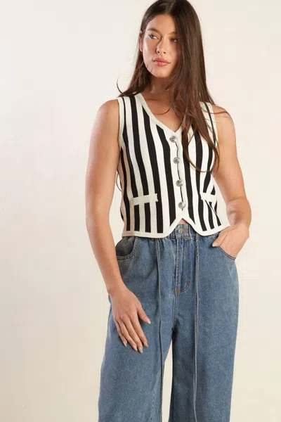 Truedames Free To Dream Sweater Knit Vest In White