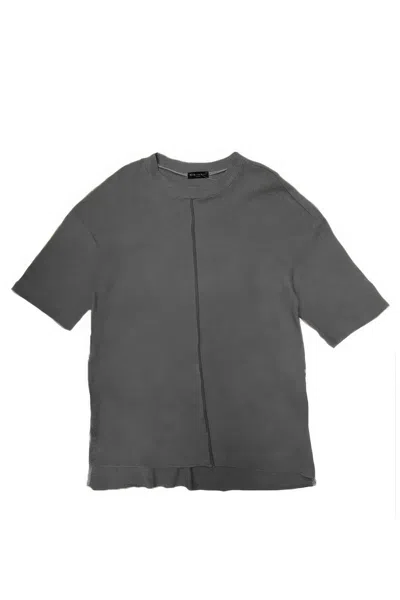 Truedames French Terry Raw Cut Tshirt In Black