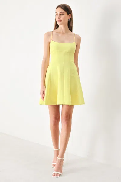 Truedames Fresh Line Woven Cami Dress In Yellow