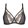 Truedames Full Coverage Plunge Support Bra In Black