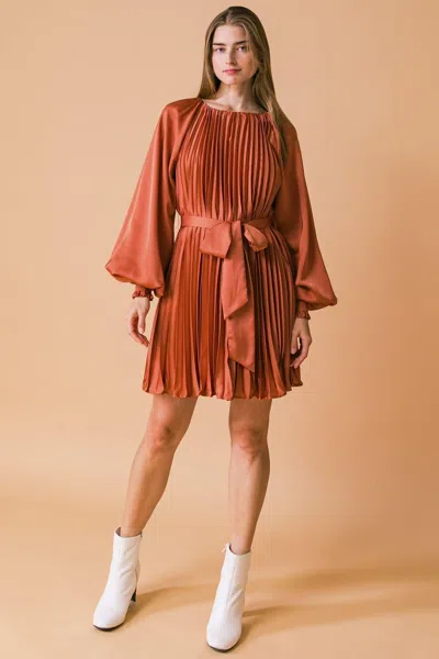 Truedames Game Changer Woven Mini Dress In Brown