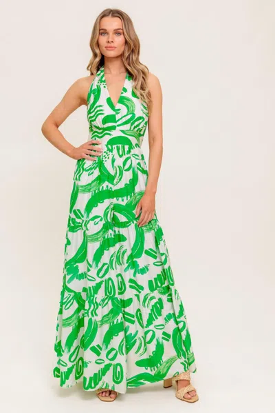 Truedames Garden Whisper Green Woven Jumpsuit In Multi