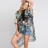 Truedames Geometric Boho Print Kimono Poncho In Multi