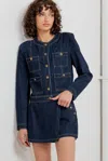 Truedames Glam Code Denim Jacket In Blue