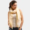 Truedames Glitter Cactus Oblong Scarf In Neutral