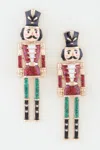 Truedames Glitter Nutcracker Drop Earrings In Multi