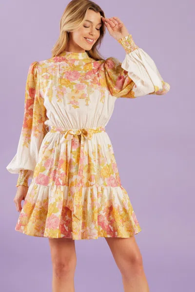 Truedames Go Get It Pink Woven Mini Dress In Multi