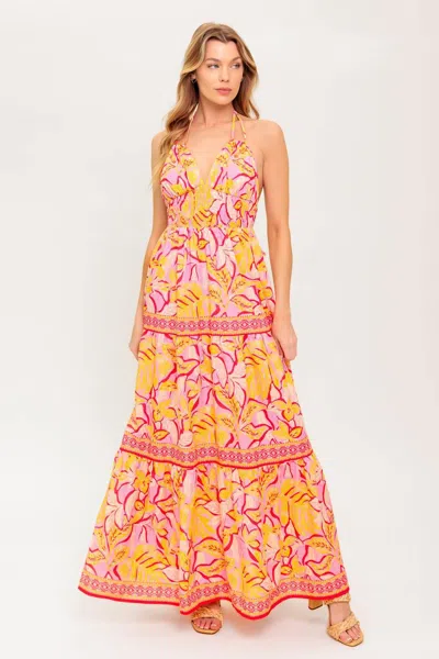 Truedames Go With Grace Woven Maxi Dress In Multi