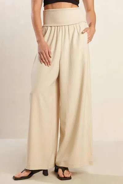 Truedames Go With Grace Woven Pants In White