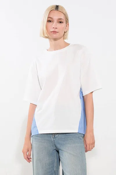 Truedames Going In Circles Combination Top In White