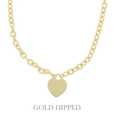 Truedames Gold Plated Heart Pendant Necklace