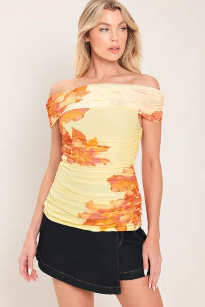 Truedames Golden Hour Power Mesh Top In Multi