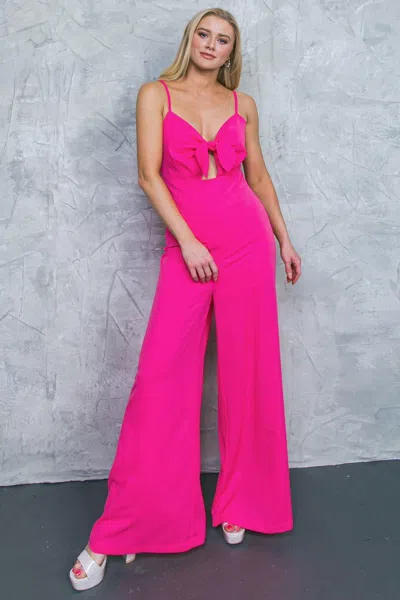 Truedames Good To Grow Woven Jumpsuit In Pink