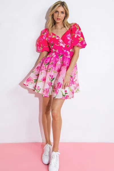 Truedames Gotta Get Ready Woven Mini Dress In Pink