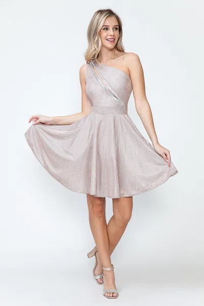 Truedames Graduation Dress Asymmetrical One Shoulder Dress In Multi