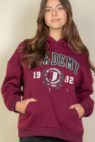 Truedames Graphic Kangaroo Pocket Drawstring Hoodie In White