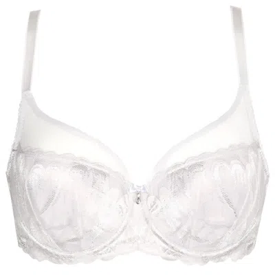 Truedames Half Padded Full Coverage Bra In White