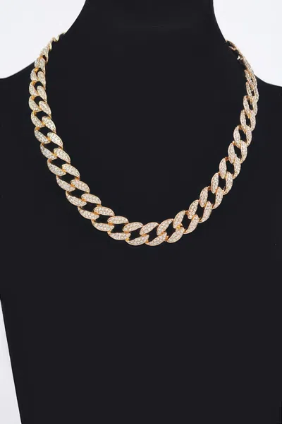 Truedames Hammered Bulk Chain Necklace In Gold