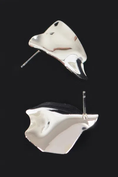 Truedames Hammered Metal Earring In Black