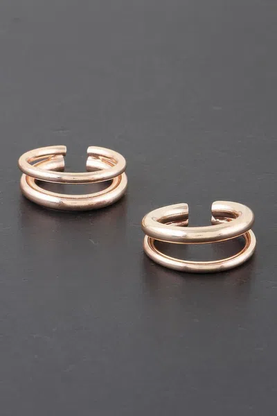 Truedames Harmony Curve Earrings In Gold