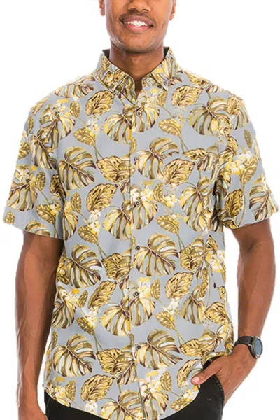 Truedames Hawaiian Print Button Down Shirt In Multi