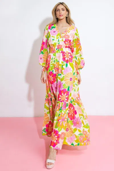 Truedames Heading Uptown Woven Maxi Dress In Multi