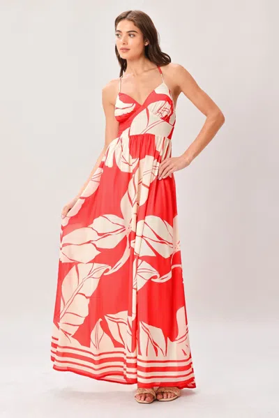 Truedames Heat Bloom Woven Maxi Dress In Multi