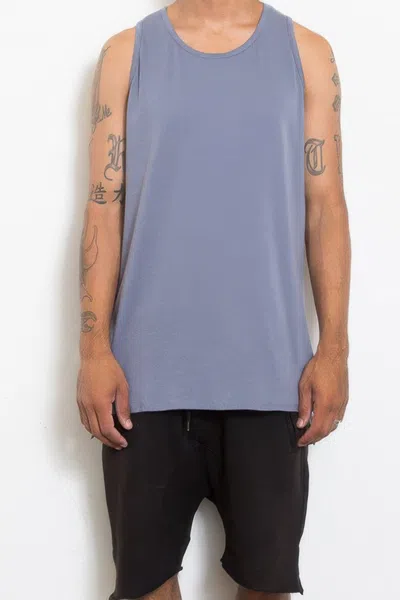 Truedames Hi Lo Plain Tank Top In Grey
