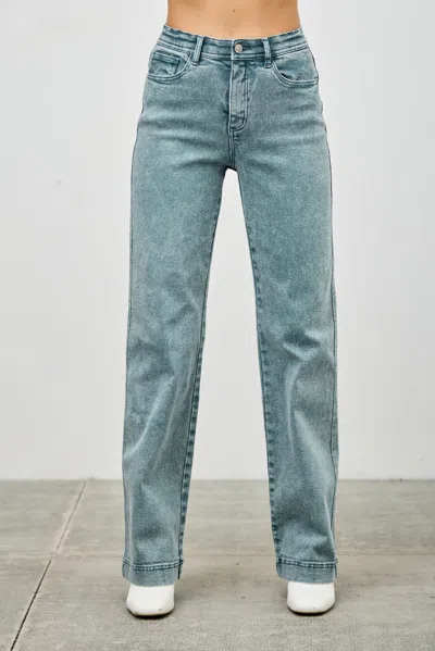 Truedames High Rise Slim Wide Straight In Multi
